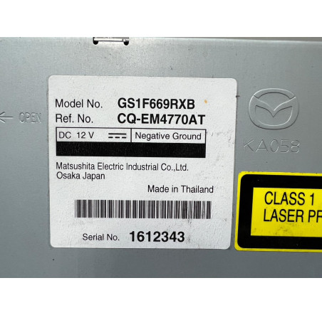 Магнітола Mazda 6 GH 2007-2012 р. ( GS1F669RXB )