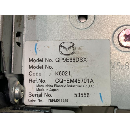 Магнітола, верхня консоль ( блок клімат контроля) Mazda 6 GG 02-08 ( GP9E66DSX ) Магнітола, верхня консоль ( блок клімат контроля) Mazda 6 GG 02-08 ( GP9E66DSX )